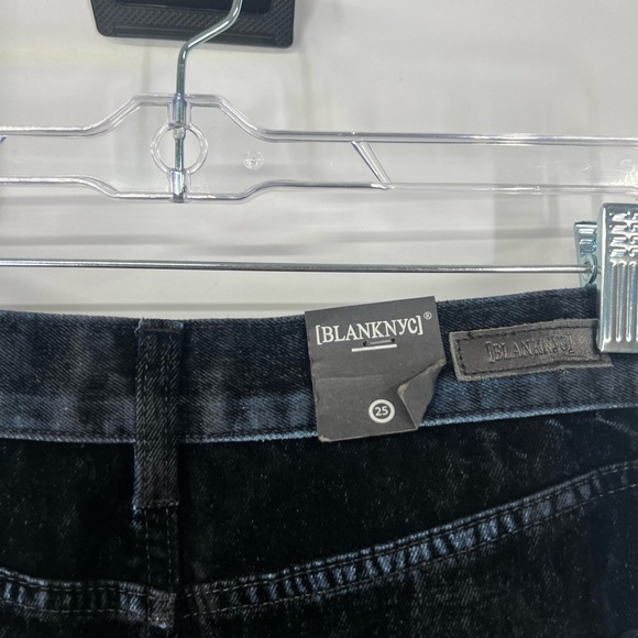 Blank NYC Black Velvet Denim Maxi Pencil Midi Skirt with Slit NWT - Picture 7 of 9